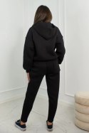 Komplet ocieplany bluza + spodnie czarny  