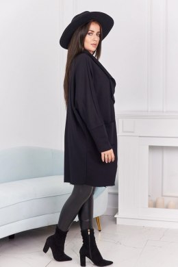 Bluza Narzutka z kieszeniami czarna  