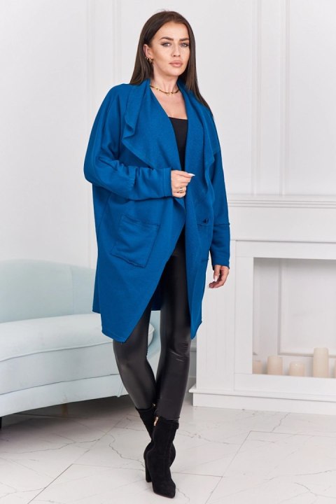 Bluza Narzutka z kieszeniami morska Bluza Narzutka z kieszeniami morska