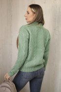 Sweter wkładany przez głowę ciemny miętowy  