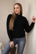 Sweter wkładany przez głowę czarny  