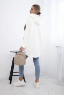 Bluza ocieplana z motywem truskawek ecru  