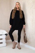 Bluza ocieplana z napisem California czarna  