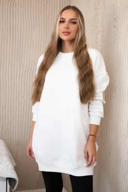 Bluza ocieplana z napisem California ecru  
