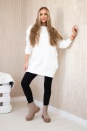 Bluza ocieplana z napisem California ecru  