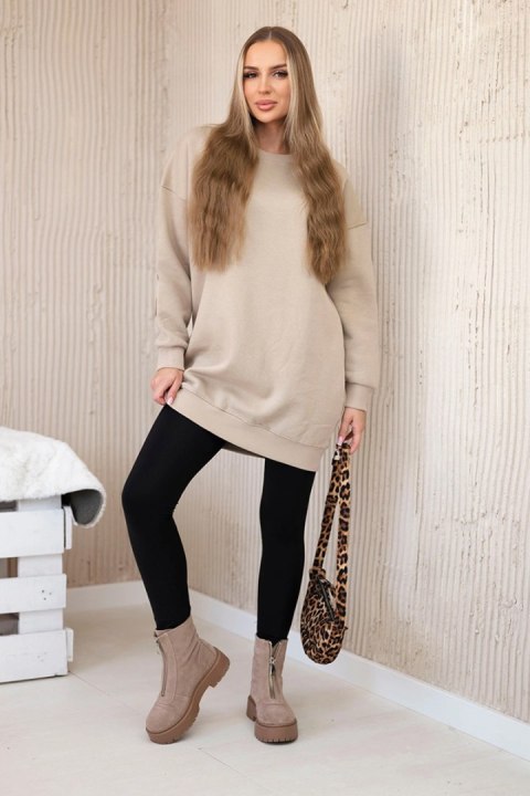 Bluza ocieplana z napisem California jasno beżowa Bluza ocieplana z napisem California jasno beżowa