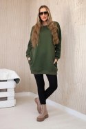 Bluza ocieplana z napisem California khaki  