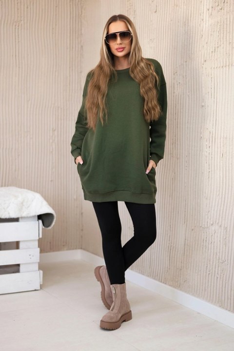 Bluza ocieplana z napisem California khaki Bluza ocieplana z napisem California khaki