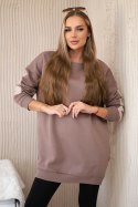 Bluza ocieplana z napisem California mocca  