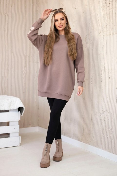 Bluza ocieplana z napisem California mocca Bluza ocieplana z napisem California mocca