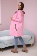 Bluza z ozdobną taśmą jasno różowa  
