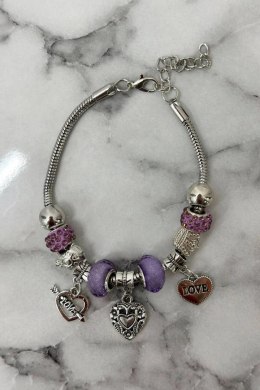 Bransoletka SL433-46 fioletowa BG