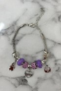 Bransoletka SL433-52 fioletowa BG