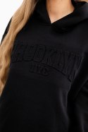 Komplet bawełniany ocieplany bluza + spodnie Brooklyn czarny  