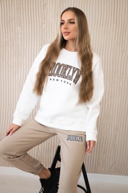 Komplet ocieplany Brooklyn jasny beżowy  