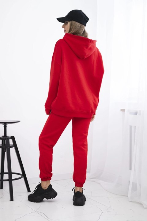 Komplet ocieplany L'Amour czerwony  