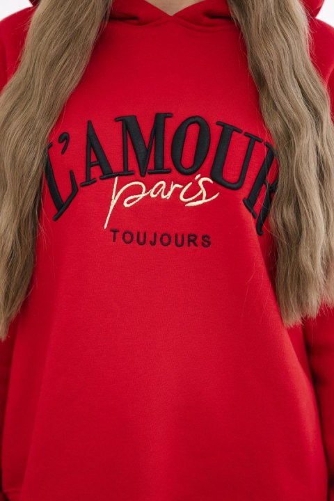 Komplet ocieplany L'Amour czerwony  