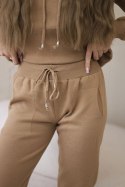 Komplet Bluza + Spodnie camelowy  
