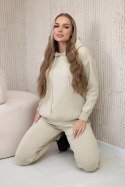 Komplet Bluza + Spodnie ciemny beżowy  