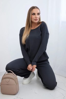 Komplet Bluza + Spodnie grafitowy  