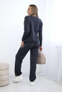 Komplet Bluza + Spodnie grafitowy  
