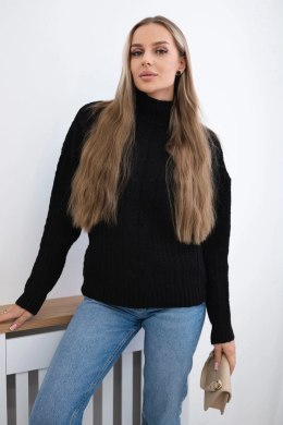 Sweter z półgolfem czarny  