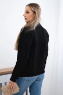 Sweter z półgolfem czarny  