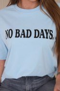 Bluzka bawełniana No Bad Days niebieskie  