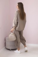 Komplet bawełniany bluza + spodnie fango  
