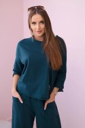 Komplet bawełniany bluza + spodnie morski  