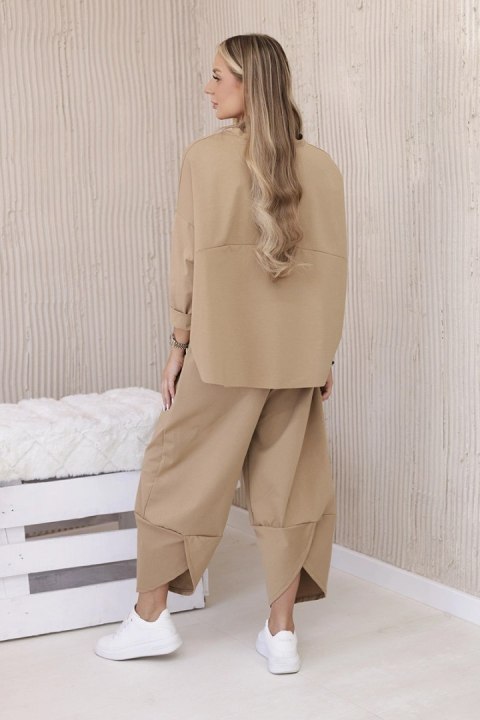 Komplet new punto bluza + spodnie jasny camelowy Komplet new punto bluza + spodnie jasny camelowy