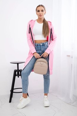 Bluza sukienkowa z kapturem jasno różowa  