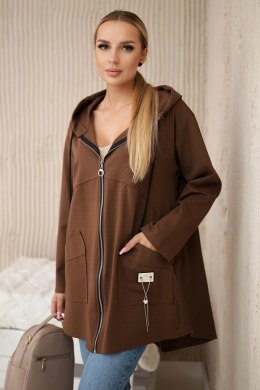 Bluza z kapturem Punto Milano Winter brązowa  