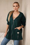 Bluza z kapturem Punto Milano Winter ciemno zielona  