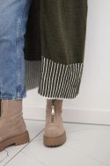 Kardigan z kieszeniami khaki  