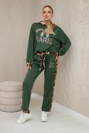 Komplet Paris Bluza + Spodnie khaki  