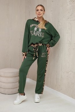Komplet Paris Bluza + Spodnie khaki  