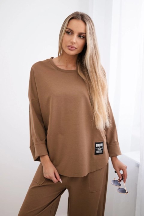 Komplet Punto Milano Winter bluza + spodnie camelowy Komplet Punto Milano Winter bluza + spodnie camelowy