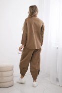 Komplet Punto Milano Winter bluza + spodnie camelowy  