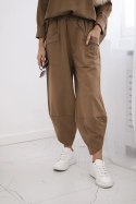 Komplet Punto Milano Winter bluza + spodnie camelowy  