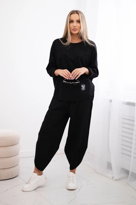 Komplet Punto Milano Winter bluza + spodnie czarny Komplet Punto Milano Winter bluza + spodnie czarny