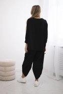 Komplet Punto Milano Winter bluza + spodnie czarny  