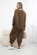 Komplet Punto Milano Winter bluza + spodnie czekoladowy  