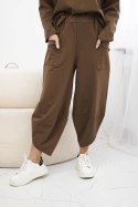 Komplet Punto Milano Winter bluza + spodnie czekoladowy  