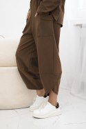 Komplet Punto Milano Winter bluza + spodnie czekoladowy  