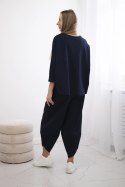 Komplet Punto Milano Winter bluza + spodnie granatowy  