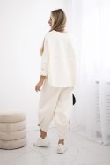 Komplet Punto Milano Winter bluza + spodnie jasny beżowy  