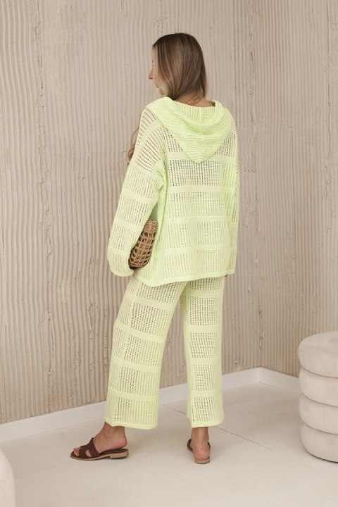 Komplet ażurowy Rayon pistacjowy Komplet ażurowy Rayon pistacjowy