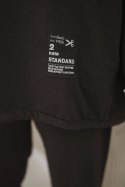 Komplet bawełniany oversize bluza + spodnie brązowy  