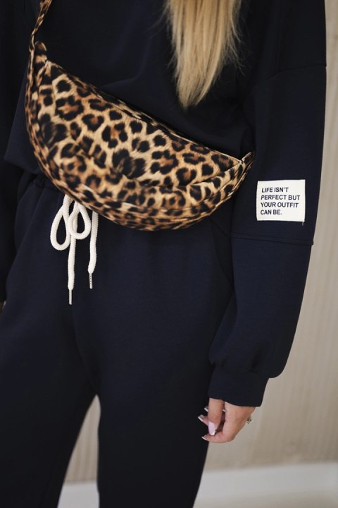 Komplet bluza + spodnie masełko granatowy Komplet bluza + spodnie masełko granatowy